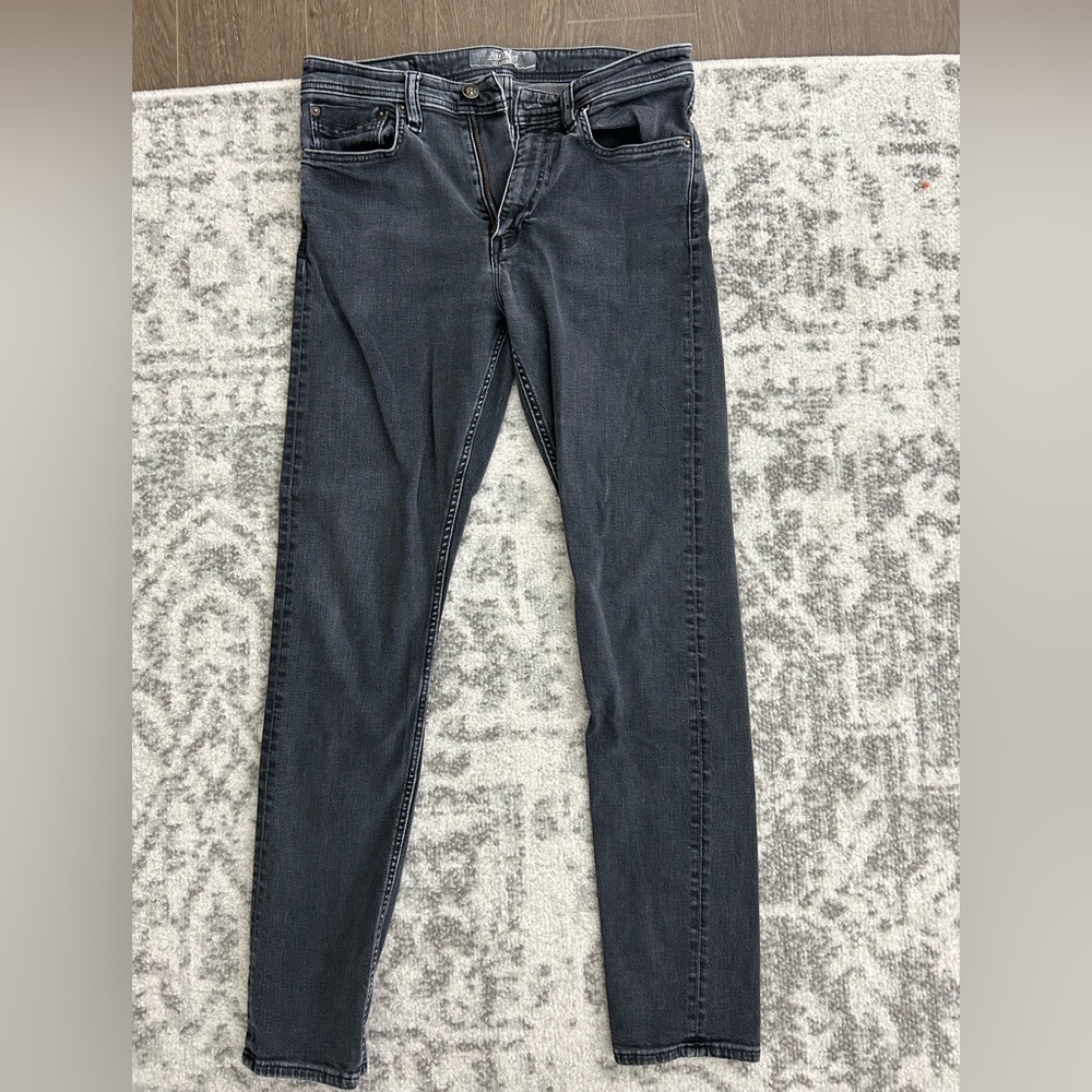 Revtown Jet Black Taper Jeans